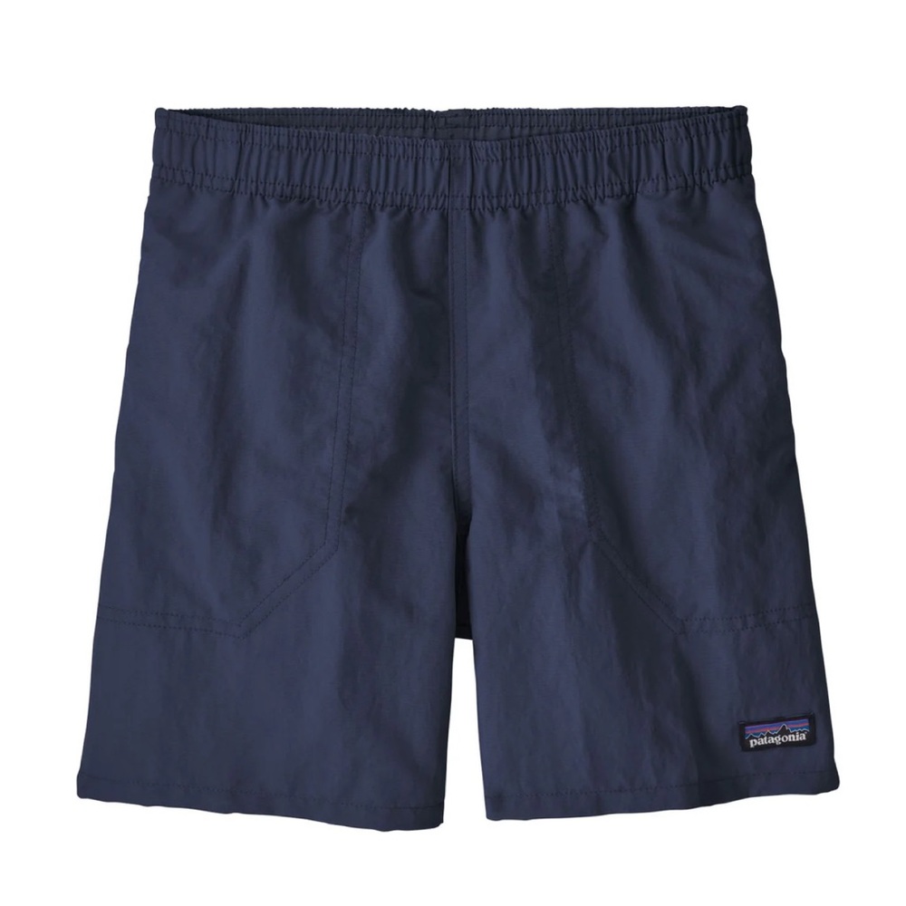 Patagonia Navy Elastic-Waist Kids Shorts